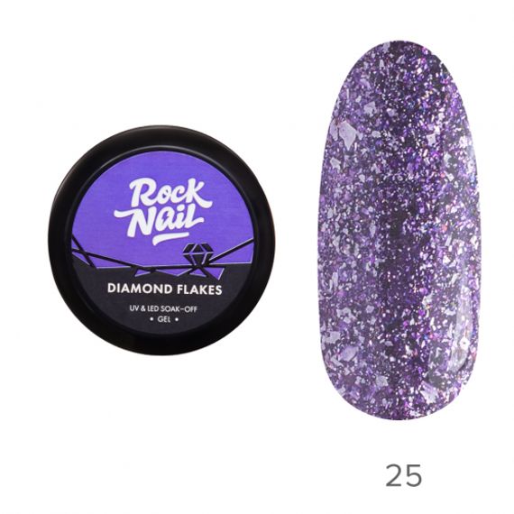 Гель-краска RockNail Diamond Flakes 25 Starstruck