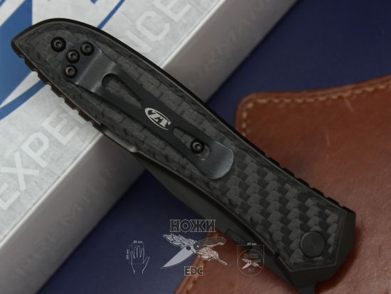 Складной нож Zero Tolerance 0640BLK c клинком из стали CPM-20CV, рукоять титан / карбон