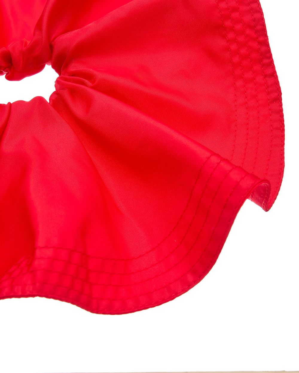 Широкая резинка для волос, красная