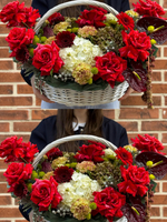 Корзина "Алый презент"