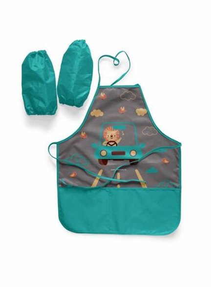 Фартук завязки 49х39 Львенок (серый)