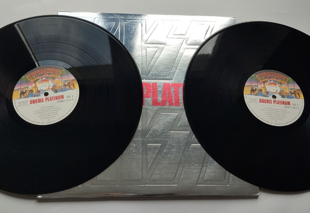 Винтажная виниловая пластинка LP Kiss Double Platinum (Japan 1978) (No Obi) Detroit Rock City
