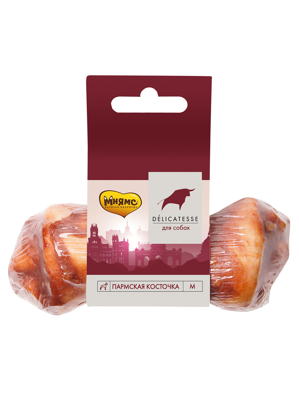 Лакомство Мнямс Пармская косточка для собак размер M
