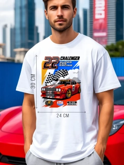 Футболка мужская y2k с принтом машиной