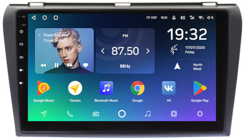 Магнитола для Mazda 3, Axela 2003-2009 - Teyes CC2 PLUS монитор 9" QLED, Android 10, Быстрая, SIM-слот