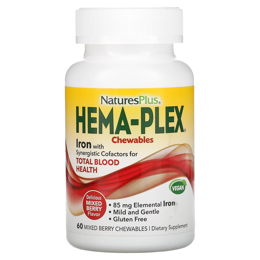 hema-plex chewables 60 жевательные.
