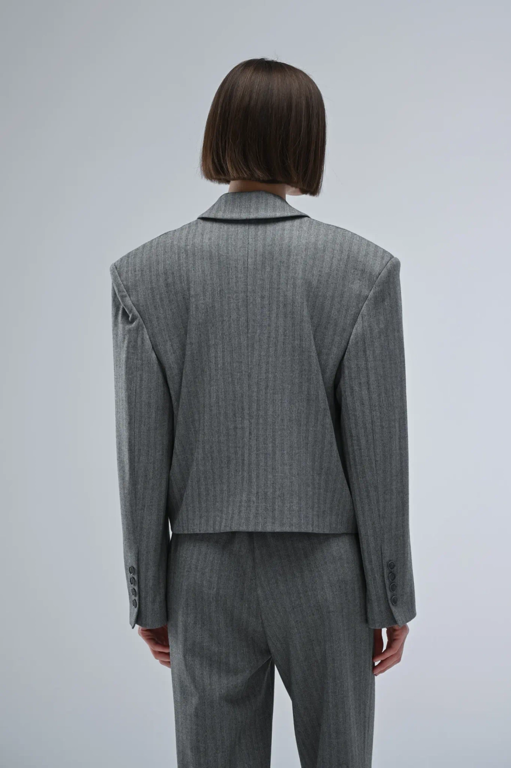 Блейзер двубортный кроп