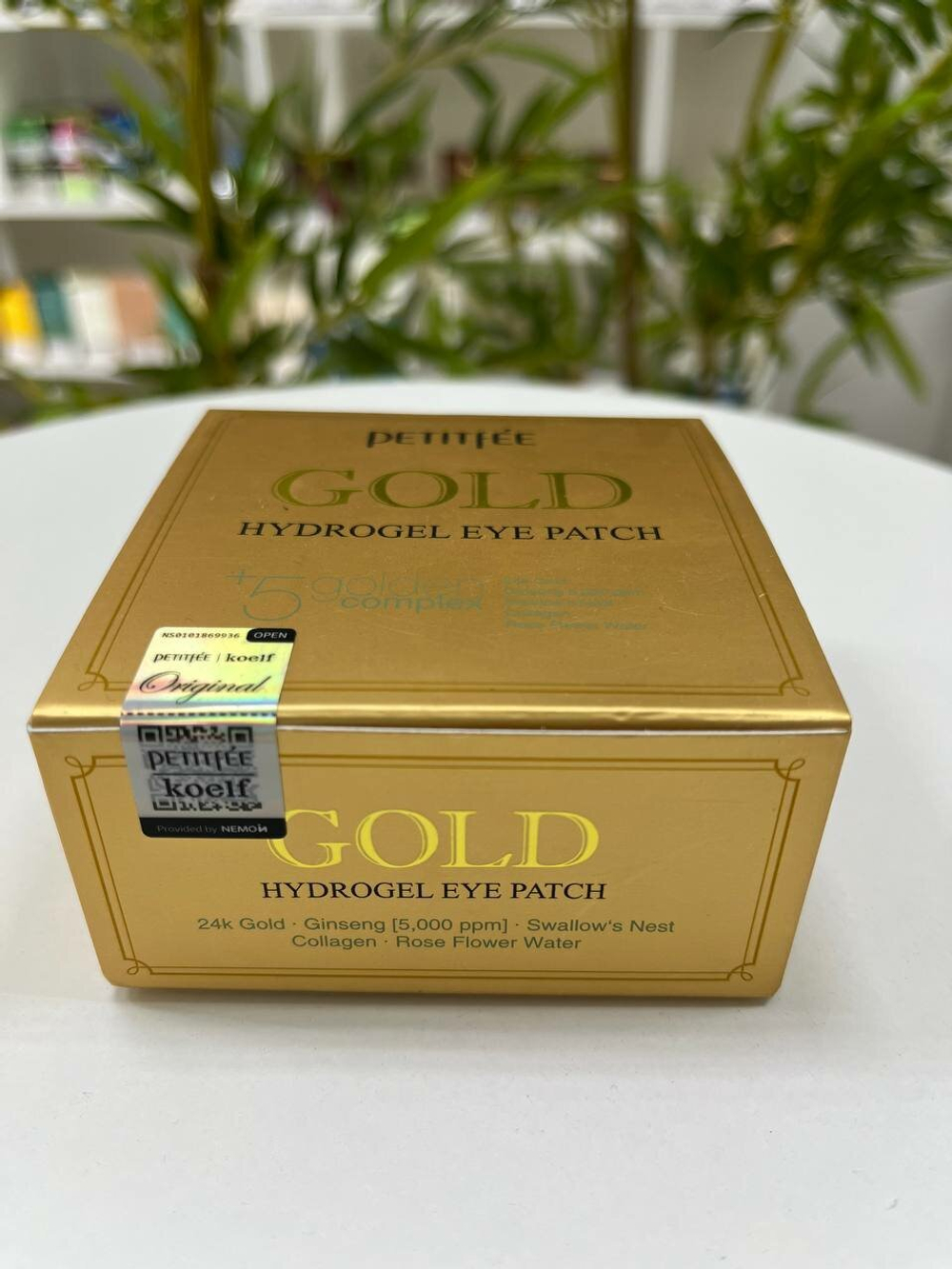 Petitfee Гидрогелевые патчи для кожи вокруг глаз Gold Hydrogel Eye Patch