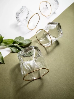 Набор бокалов для виски 6шт изогнутые