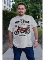 Футболка принт мотоцикл Ява СССР