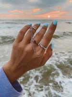 Кольцо двойное Art