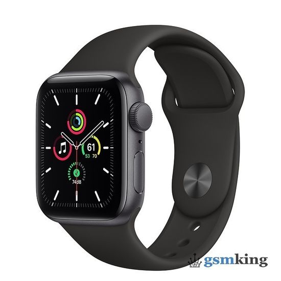 Apple Watch SE 2020 GPS 40mm Aluminum Case with Sport Band Black MKQ13LL/A