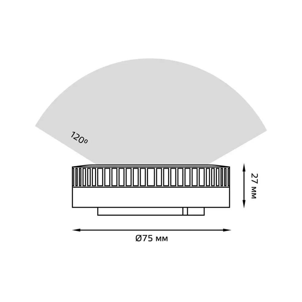 Лампа Gauss LED GX53 11W 1050lm 6500K 108008311