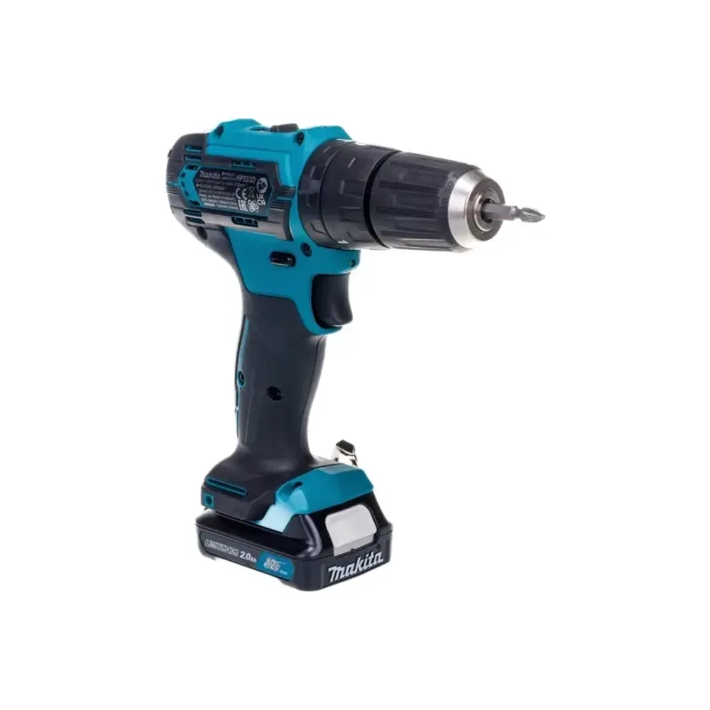 Makita HP333DWAE шуруповерт аккумуляторный ударный (2 x 2 Ач, ЗУ)