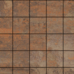 Тротуарная плитка КВАДРАТ 200х200 мм - Листопад гладкий Клен