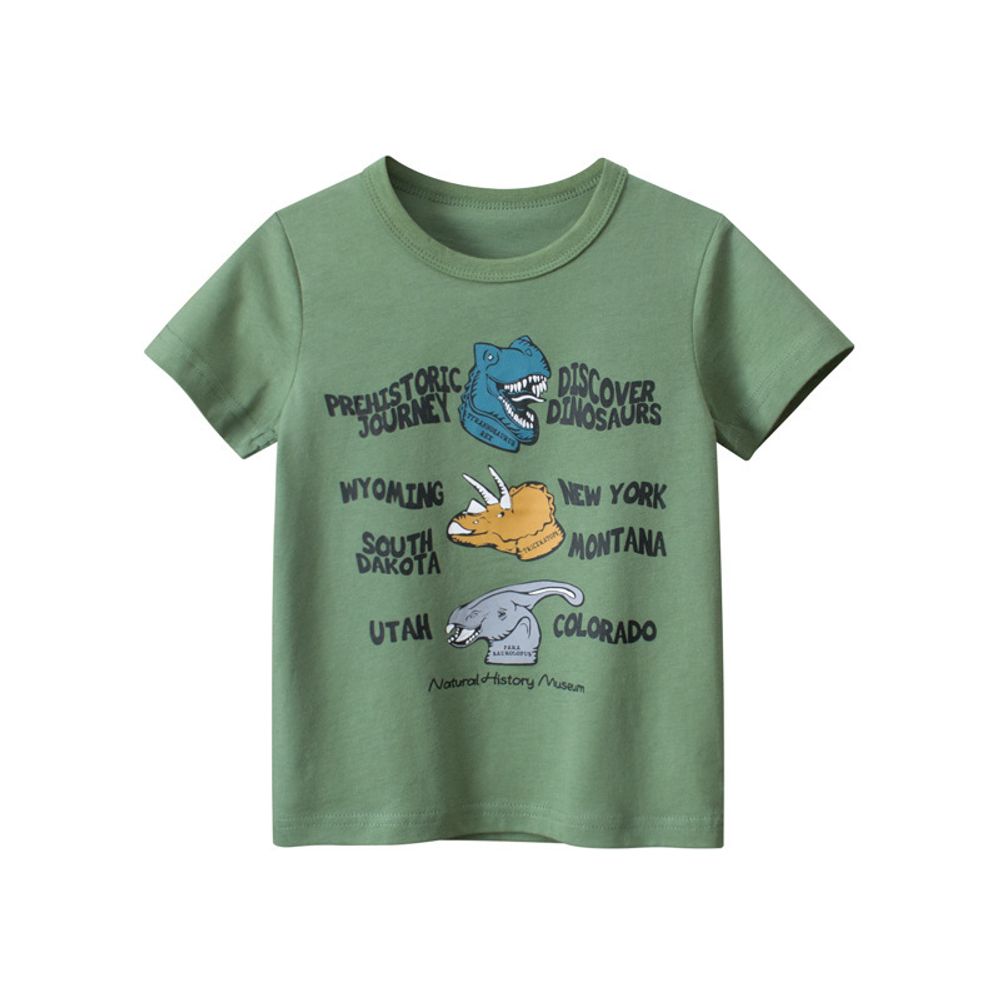 Футболка для ребенка &quot;Dino-time&quot;, зеленая