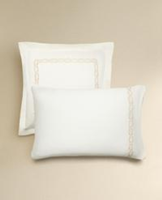 ZARA HOME АТЛАСНАЯ НАВОЛОЧКА С ВЫШИВКОЙ, ЗОЛОТОЙ