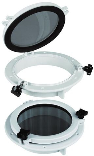 Иллюминатор круглый, 210 мм, черный (10252383)