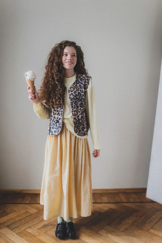 Лонгслив "Зое" в рубчик, айвори