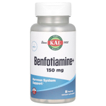 KAL, Benfotiamine+, 150 мг, 60 капсул с оболочкой из ингредиентов растительного происхождения