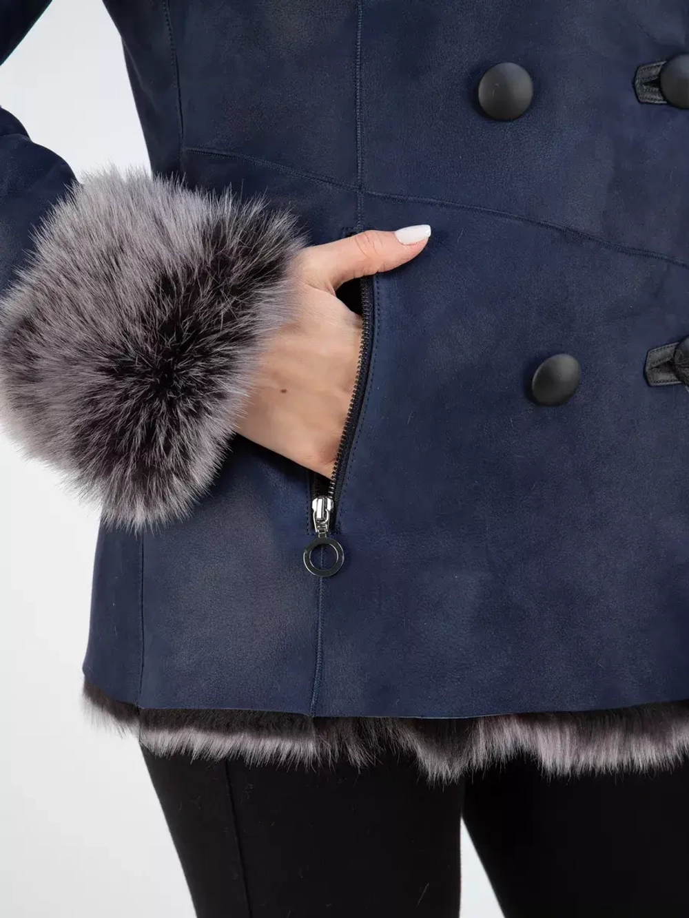 Дубленка натуральная зимняя с капюшоном Турция