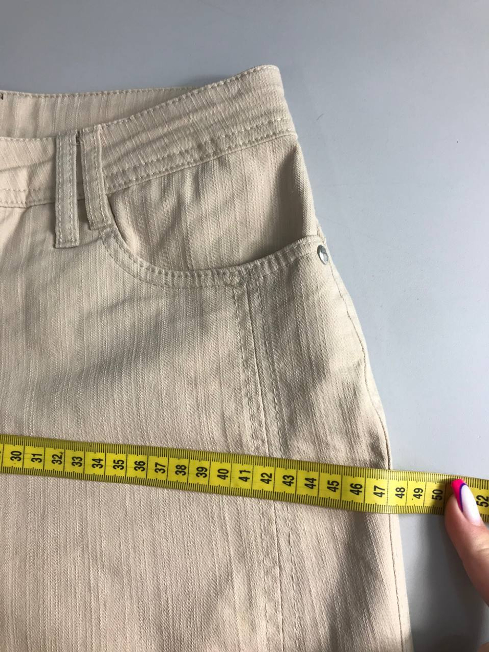 Брюки Brandtex светлые, маркировка 36, визуально 42 размер