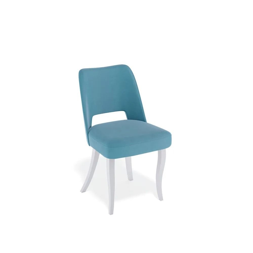 Комплект из двух стульев Kenner 143С белый-бирюзовый