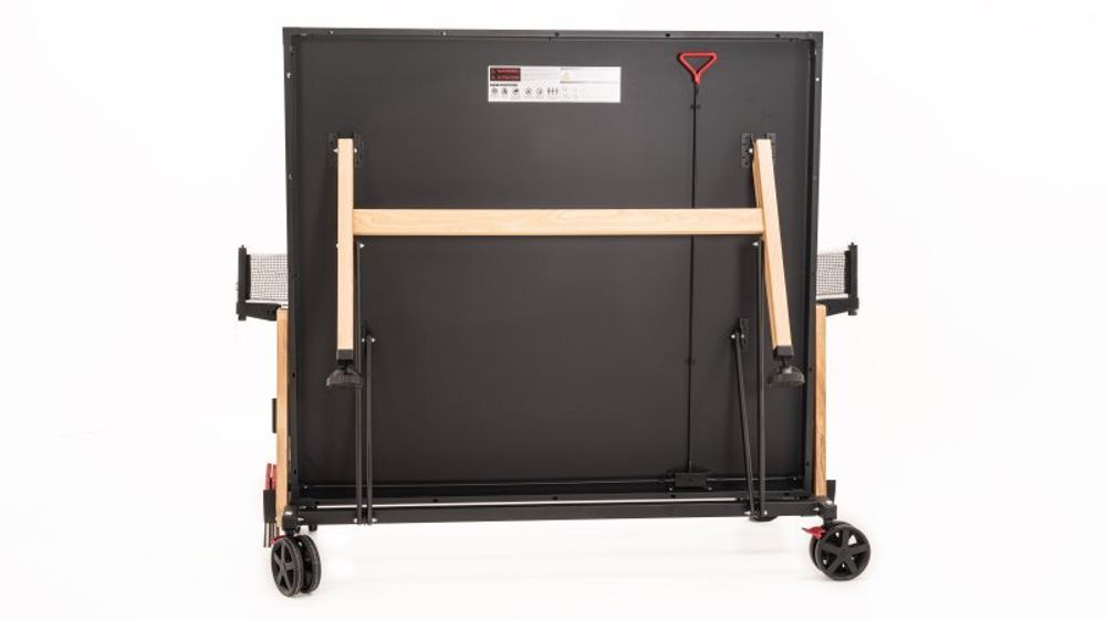 Теннисный стол складной для помещений "RASSON PREMIUM T01 Indoor" (274 х 152,5 х 76 см, натуральный ясень) с сеткой