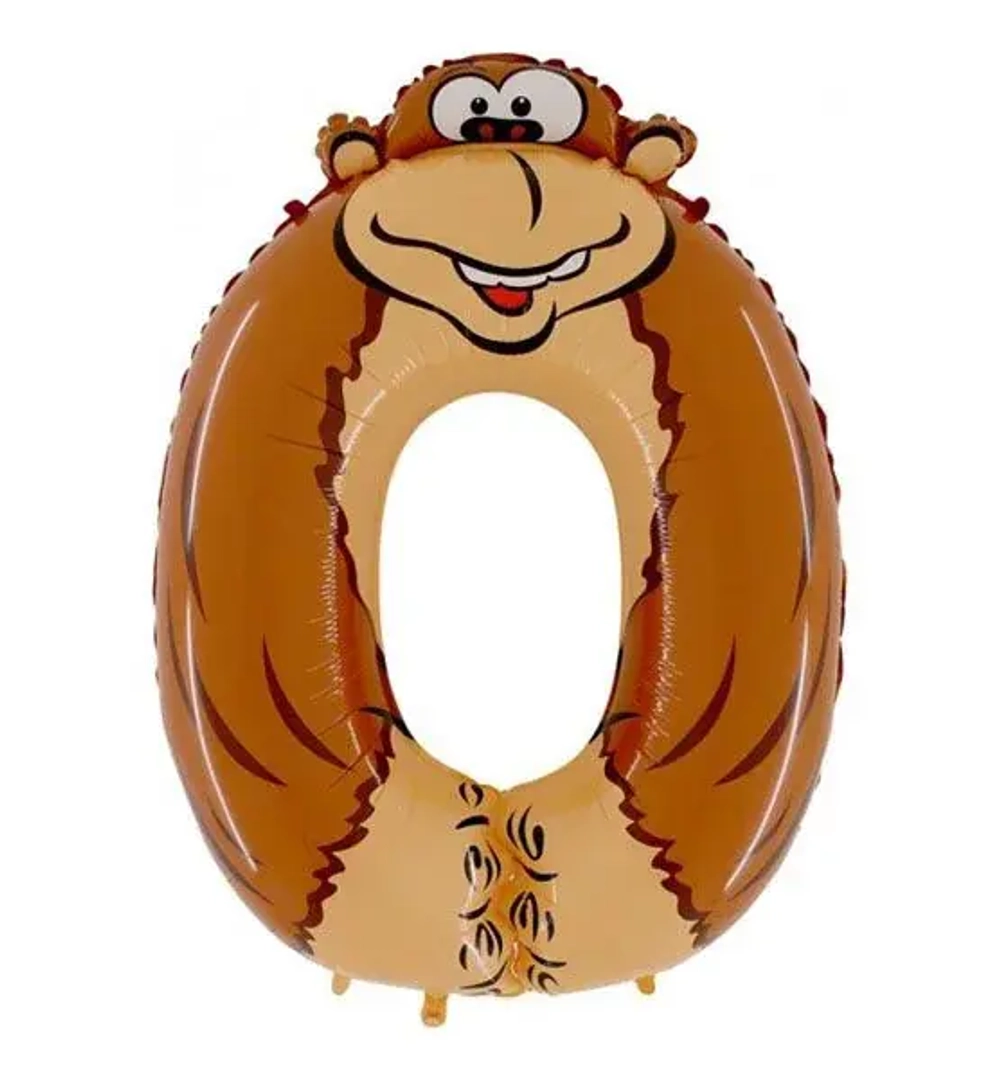 Шары гелиевые - цифра 0