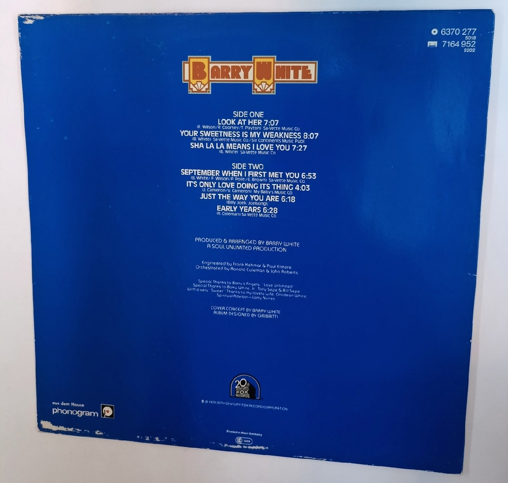 Barry White Barry White The Man (Germany 1978)