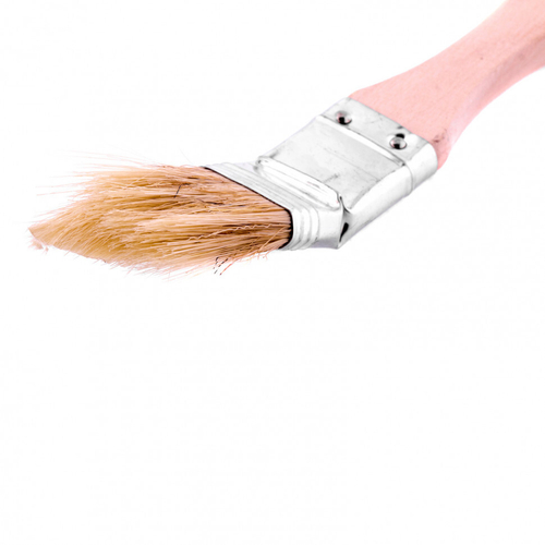 00873 Кисть радиаторная, натур. светлая щетина, деревянная ручка 1 (25 мм) KУРС