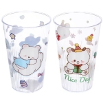 Стакан пластиковый 600мл «Праздник» в наборе 2шт, микс цветов