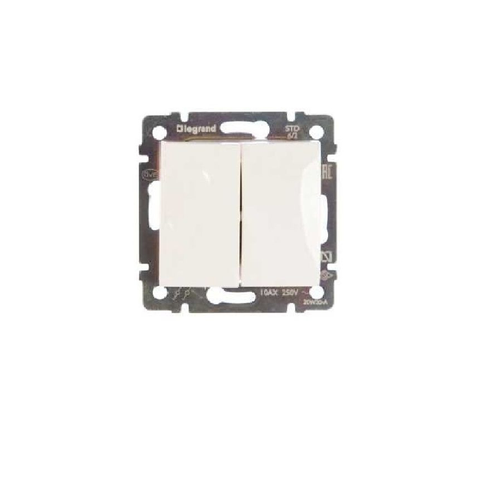 Legrand выключатель 4408 с рамкой 1 белый