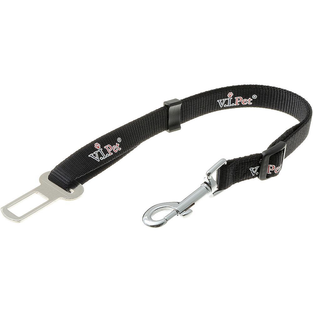 Ремень безопасности "V.I.Pet Авто 20" 20мм (43 см-70 см) (чёрный) 80-2634 Ремень безопасности "V.I.Pet Авто 20" 20мм (43 см-70 см) (чёрный) 80-2634