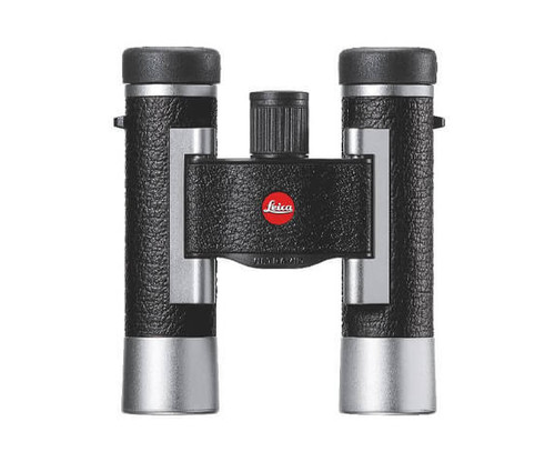 Бинокль Leica SilverLine 10x25, кожа, серебристый корпус