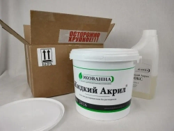 Экованна Жидкий акрил для ванн, Эпоксидная, Глянцевое покрытие, 3.4 л, 3.4 кг, белый