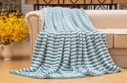 Плед 220х240 Sofi De MarkO Гринда морская волна