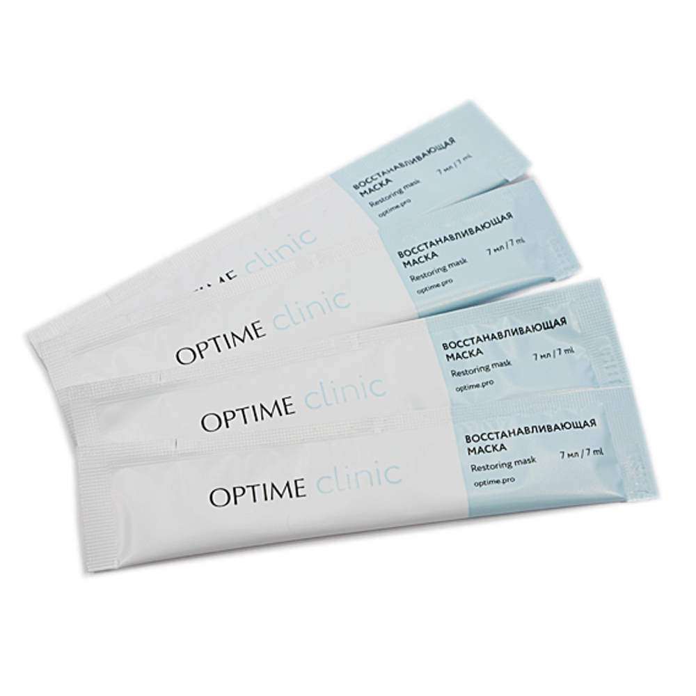 Маска для лица восстанавливающая (саше) Optime Clinic Revitalizing mask 10x7г