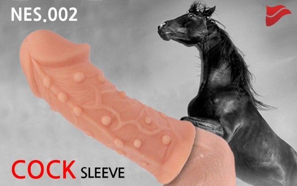 Насадка на пенис KOKOS Extreme Sleeve 006 M – фаллическая, 14,7 см