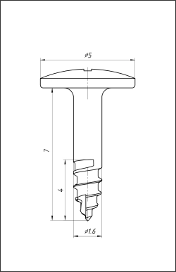 Винт тентовый (опорный)