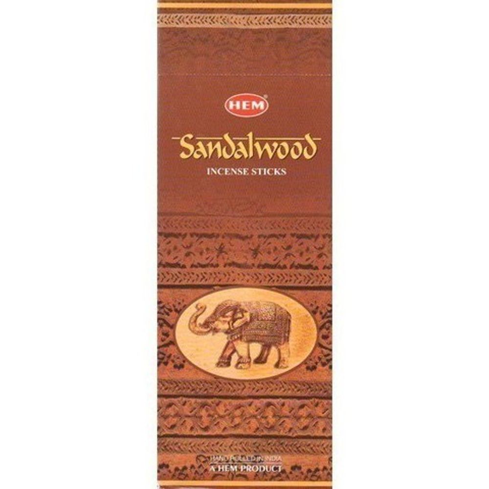 HEM Sandalwood шестигранник Благовоние Сандаловое дерево (слон)