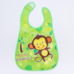 1890563 Нагрудник с карманом «Зверята», непромокаемый, на липучке, цвета МИКС