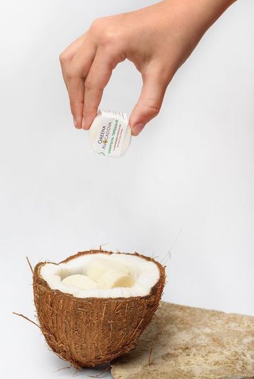 Шампунь твёрдый Greena Avocadova с кокосовым молочком (пробник), 10 г (уценка)