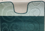 Комплект ковриков для ванной Confetti Bath Maximus Sile 2536 Hunter Green BQF (60*100; 50*60)