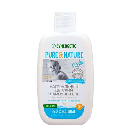 Шампунь-гель д/волос и тела детский гипоаллергенный Synergetic 250мл Без слез