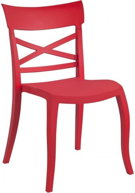 Стул пластиковый, Papatya XSera-S, красный
