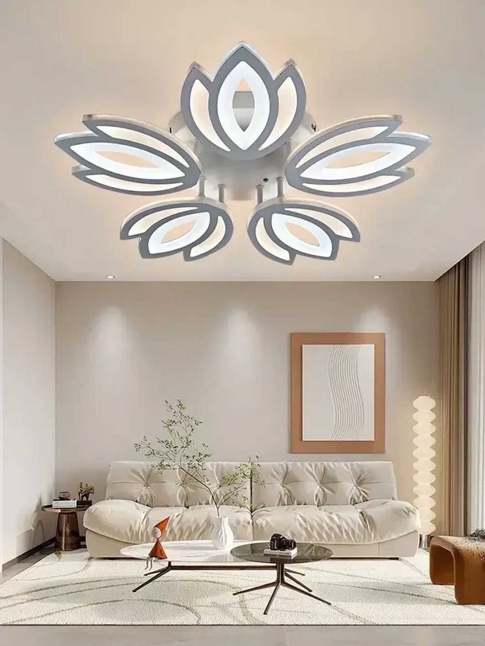 Люстра потолочная светодиодная и управлением пульт,144 Вт,регулируемая яркость и цветовой температуры 3000K-6000K,AYHOME