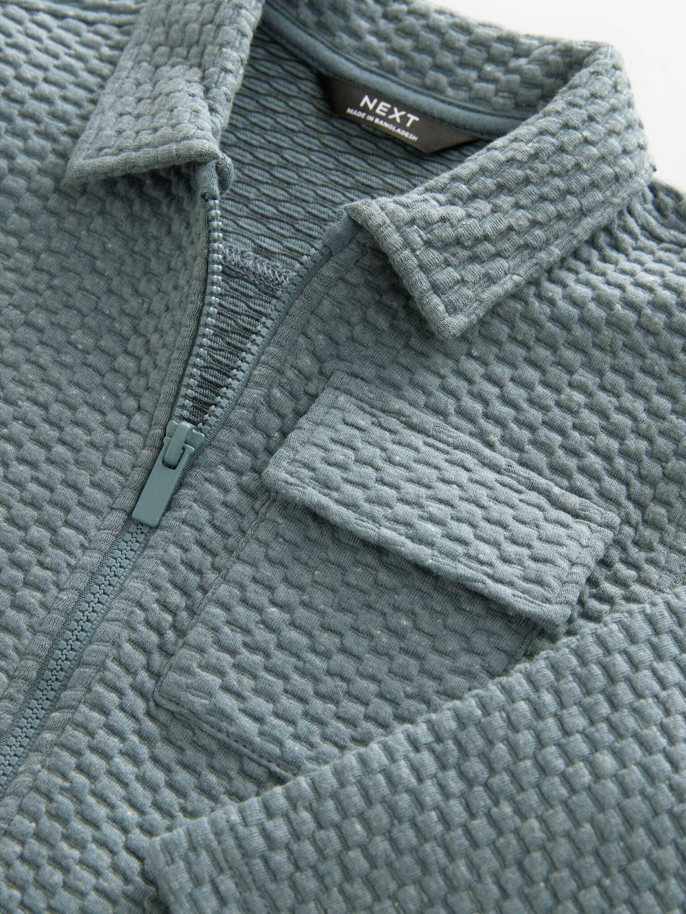 Рубашка на молнии для мальчика Next B92-095, Серый