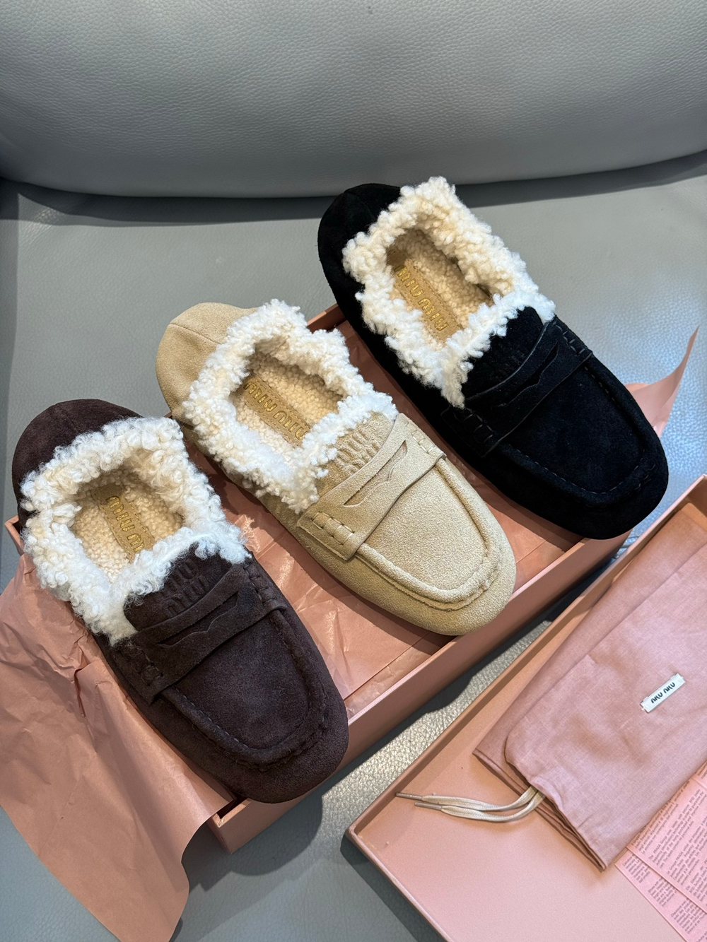 Miu Miu Suede Loafers (3 colors)