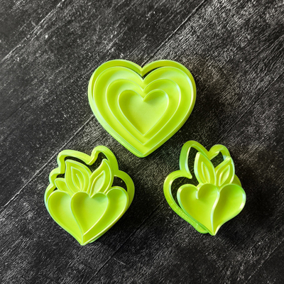 Штамп Набор сердец №1